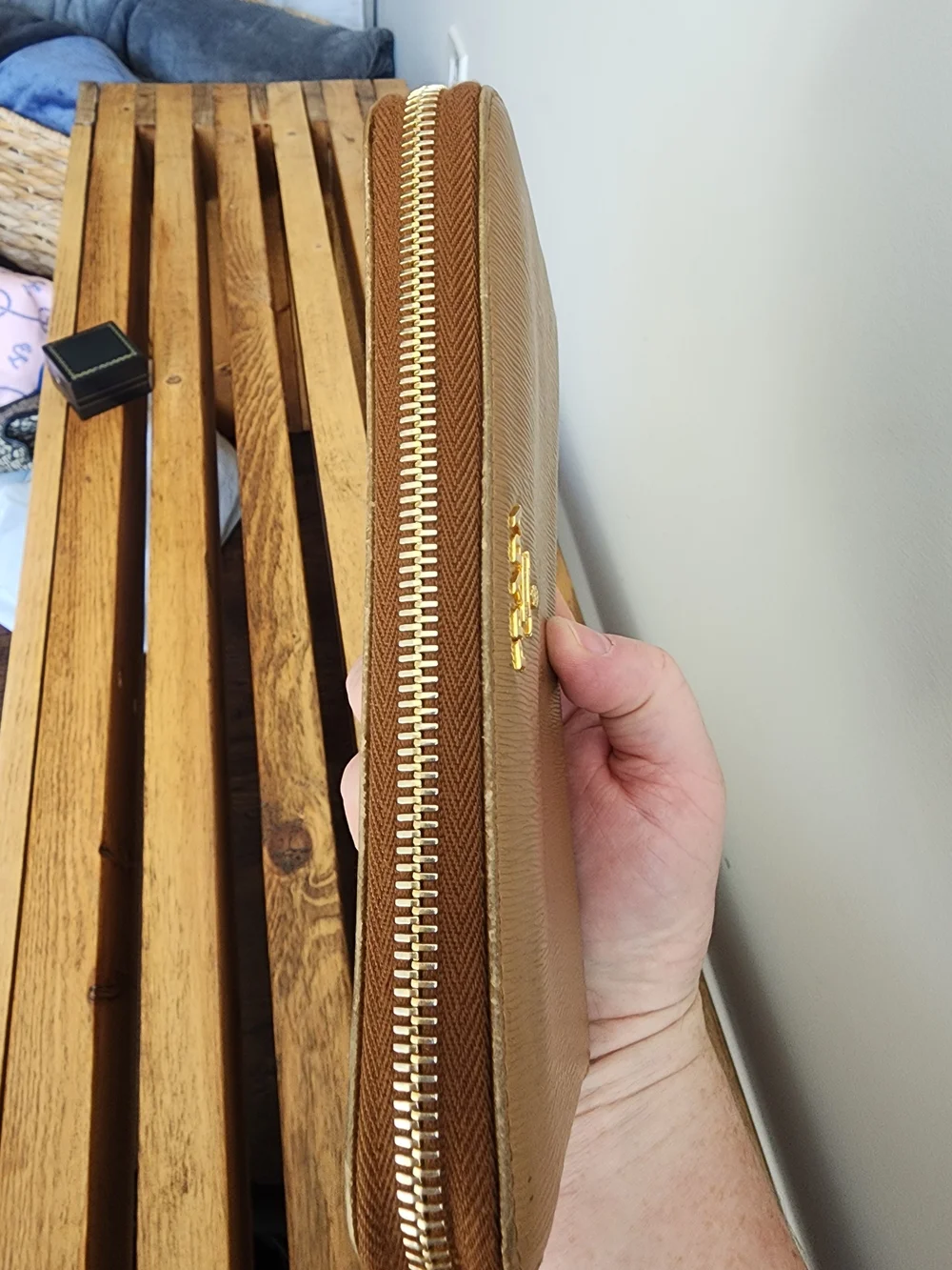 PRADA Saffiano Zip Wallet